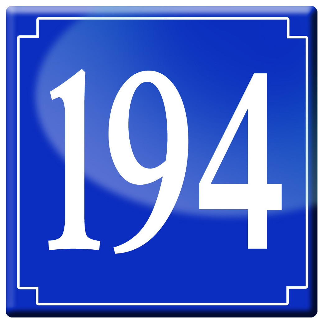 numéroderue194 - classique 10x10cm - Sticker/autocollant