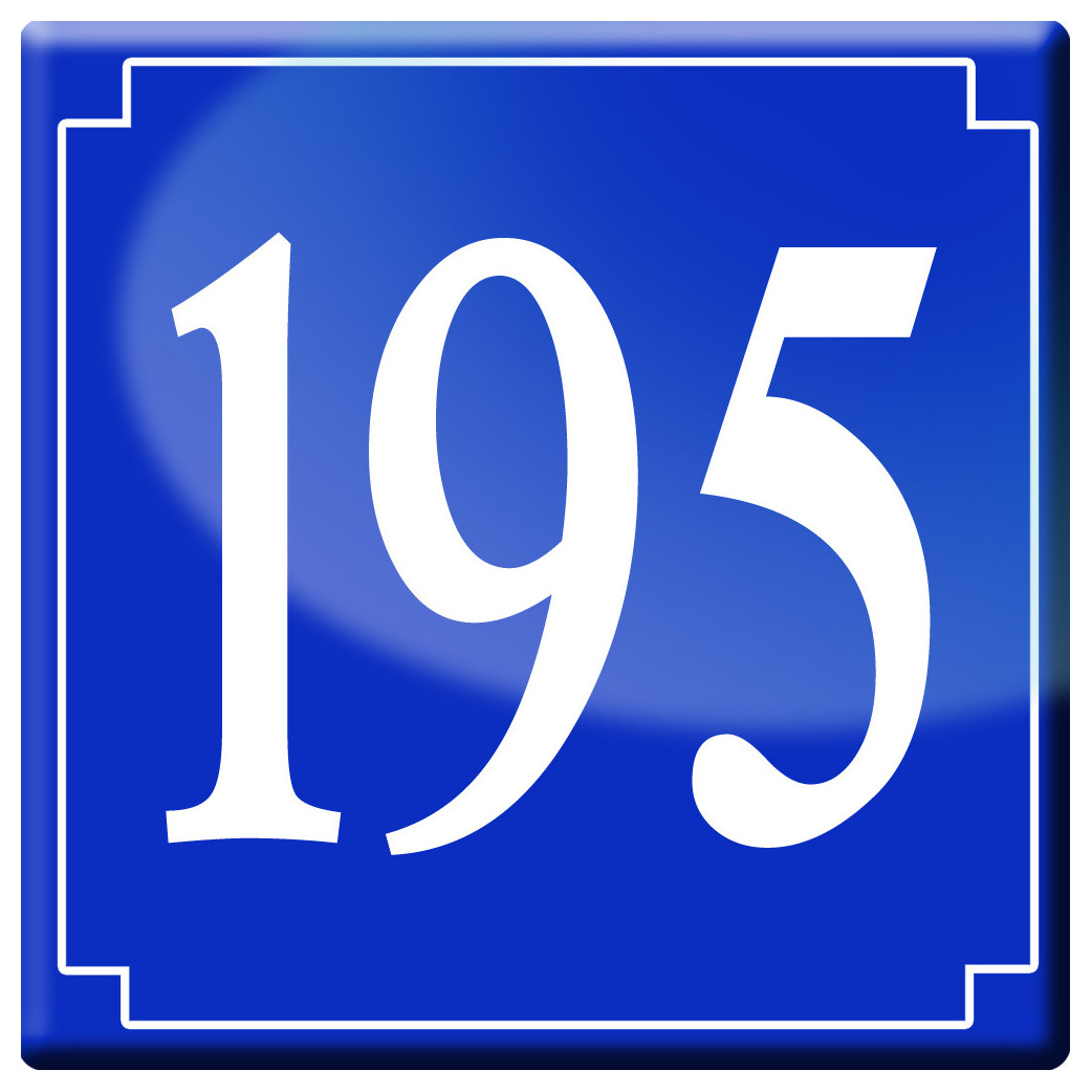 numéroderue195 - classique 10x10cm - Sticker/autocollant