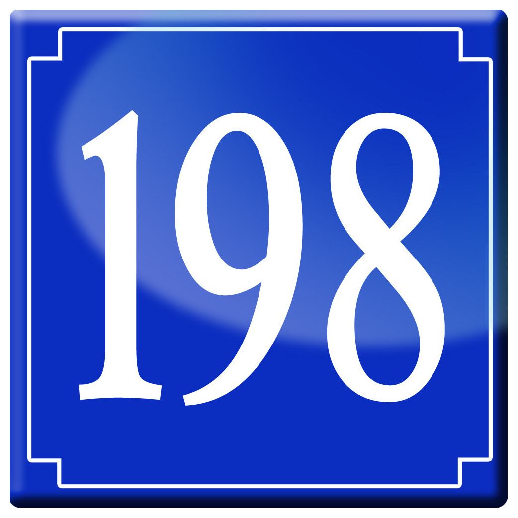 numéroderue198 - classique 10x10cm - Sticker/autocollant