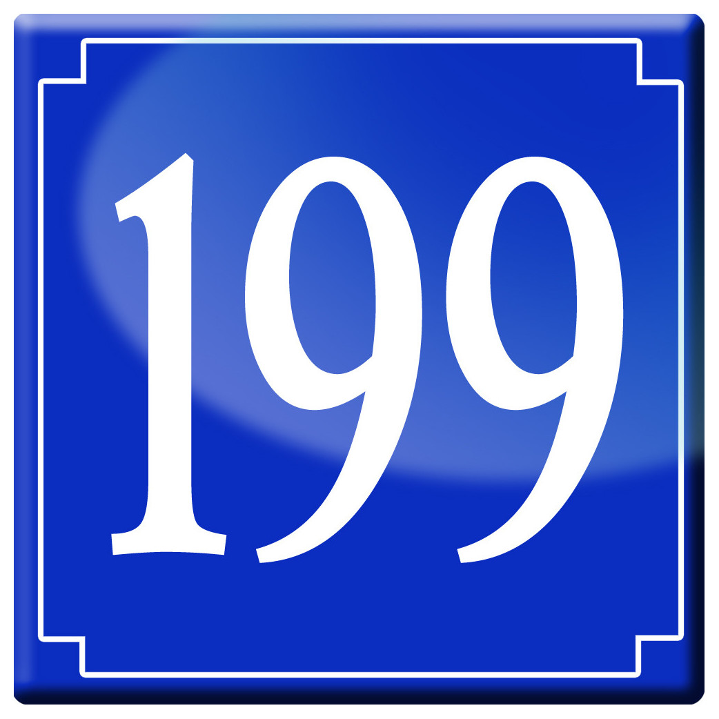 numéroderue199 - classique 10x10cm - Sticker/autocollant