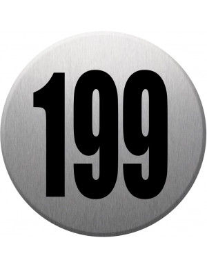numéroderue199 - gris brossé 10x10cm - Sticker/autocollant