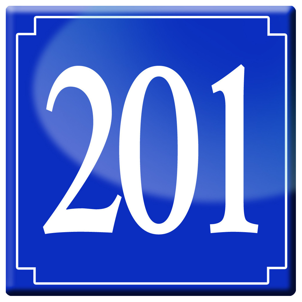 numéroderue201 - classique 10x10cm - Sticker/autocollant