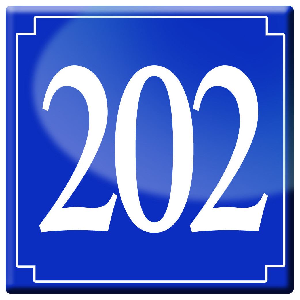 numéroderue202 - classique 10x10cm - Sticker/autocollant