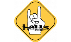 Hells (15x15cm) - Sticker/autocollant