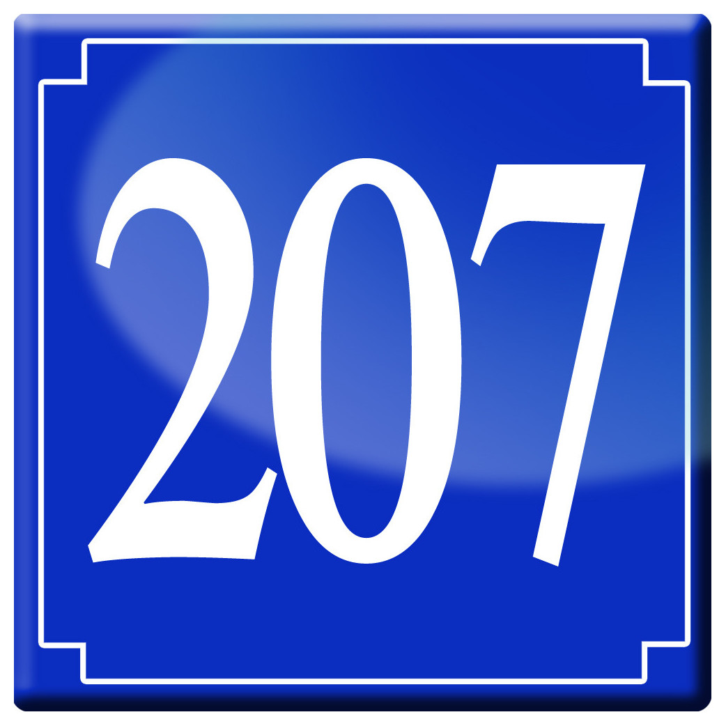 numéroderue207 - classique 10x10cm - Sticker/autocollant