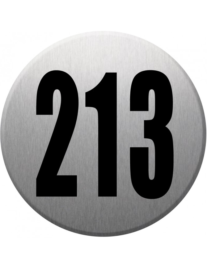 numéroderue213 - gris brossé 10x10cm - Sticker/autocollant numéroderue213 - gris brossé 10x10cm - Sticker/autocollant