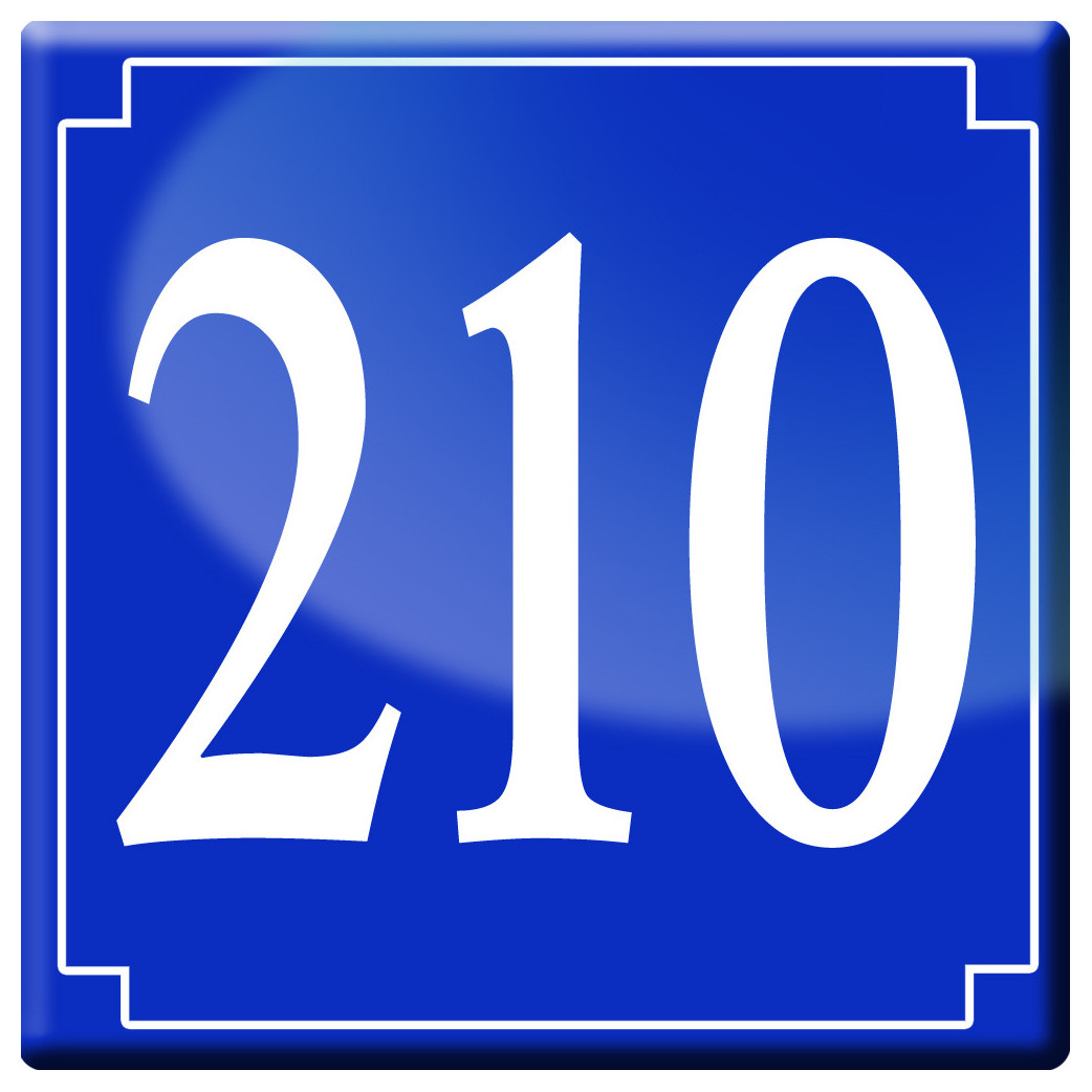 numéroderue210 - classique 10x10cm - Sticker/autocollant