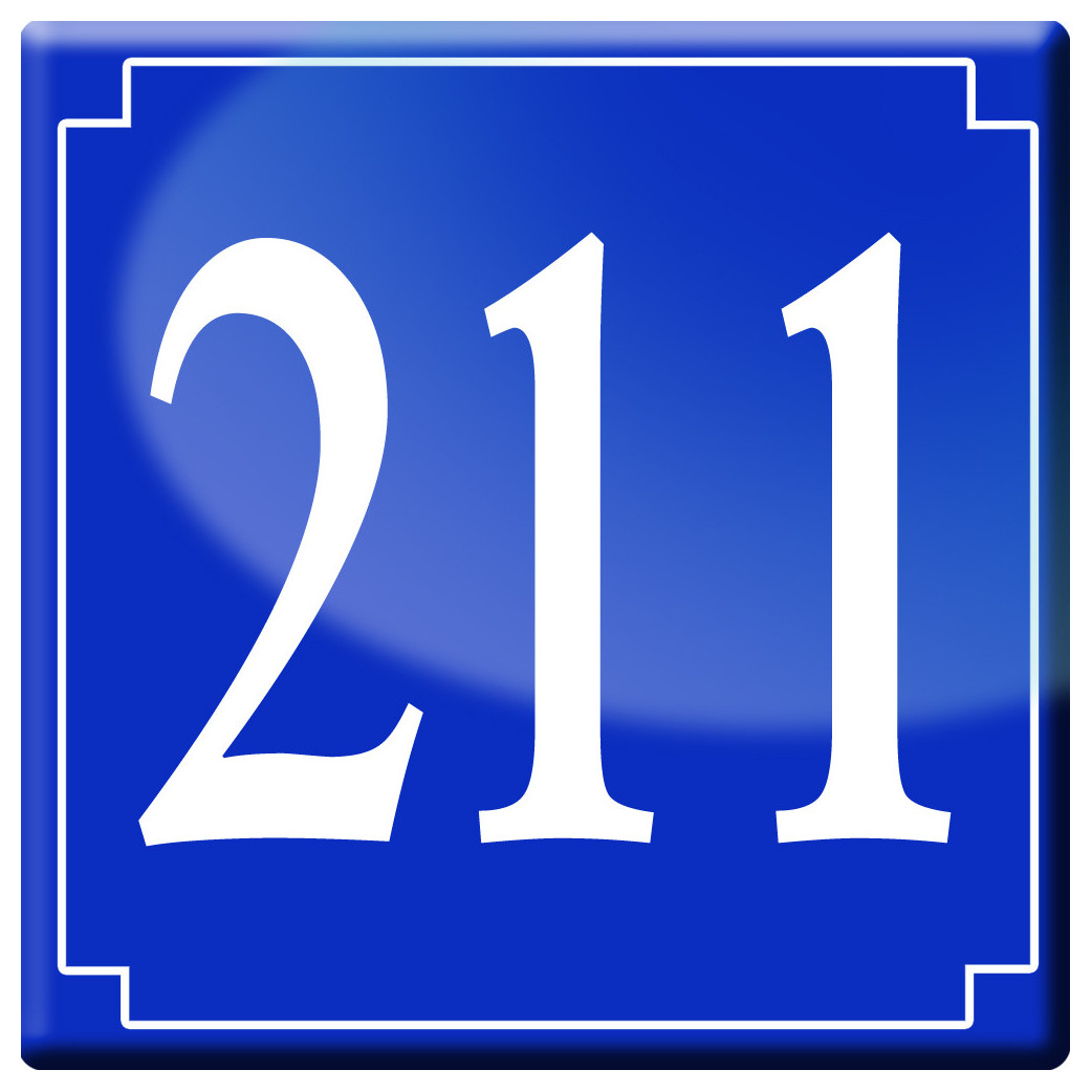 numéroderue211 - classique 10x10cm - Sticker/autocollant