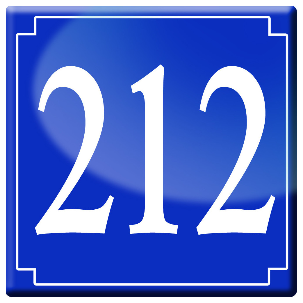 numéroderue212 - classique 10x10cm - Sticker/autocollant