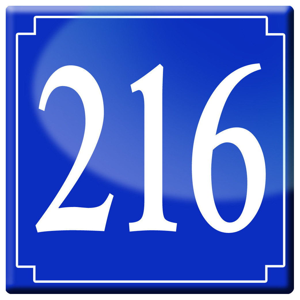 numéroderue216 - classique 10x10cm - Sticker/autocollant