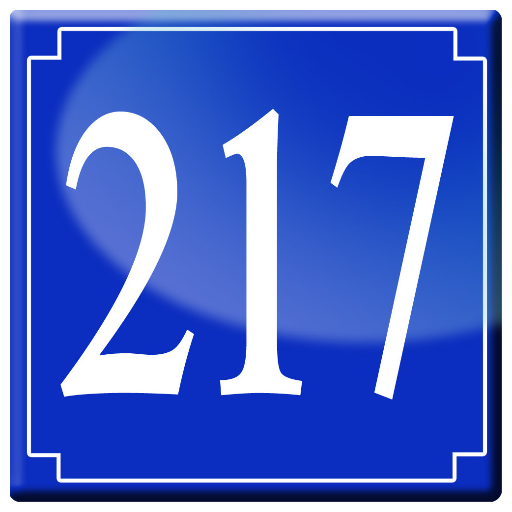 numéroderue217 - classique 10x10cm - Sticker/autocollant