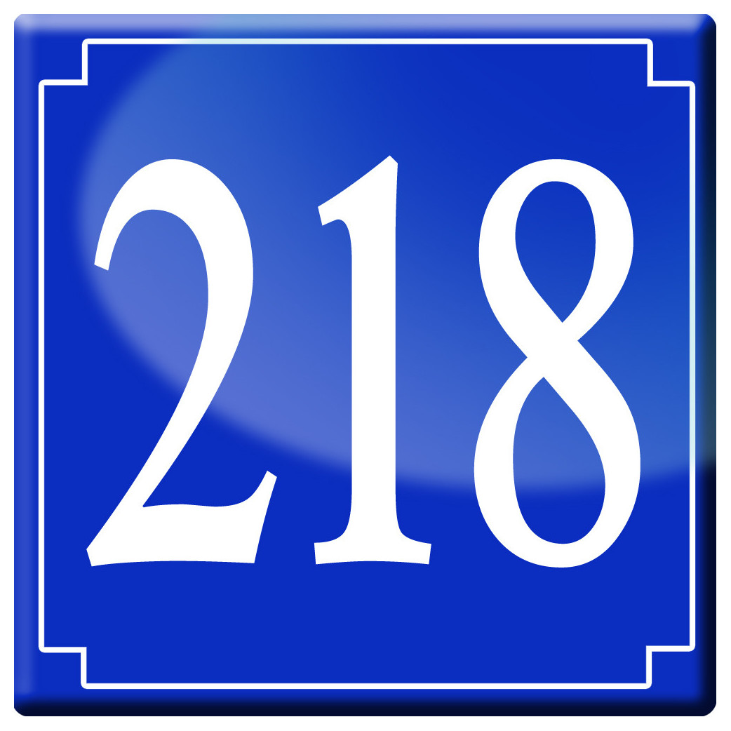 numéroderue218 - classique 10x10cm - Sticker/autocollant