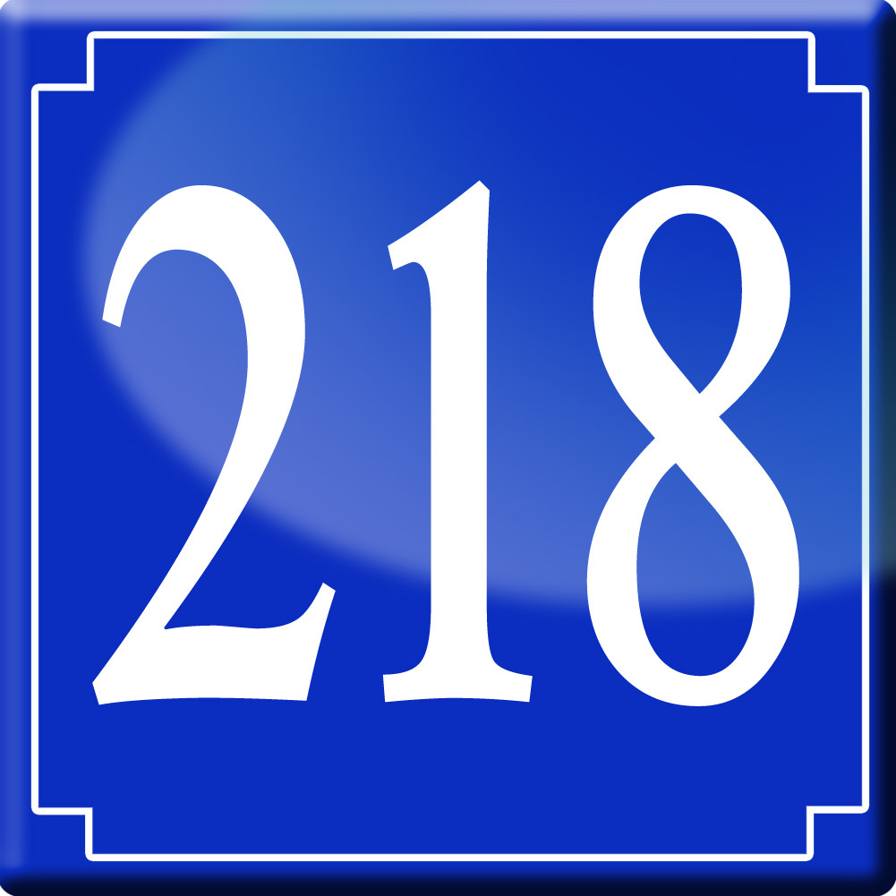 numéroderue218 - classique 10x10cm - Sticker/autocollant