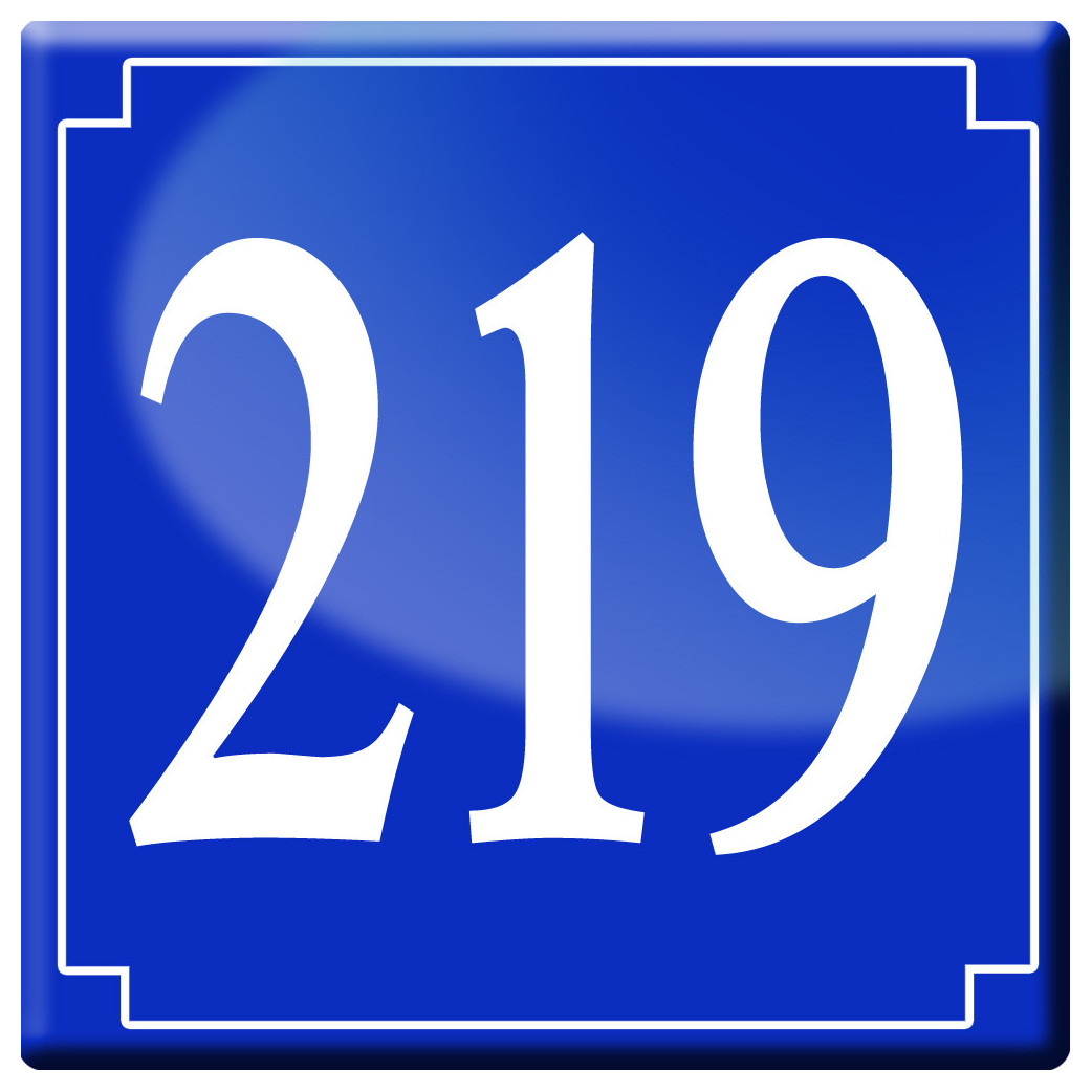 numéroderue219 - classique 10x10cm - Sticker/autocollant