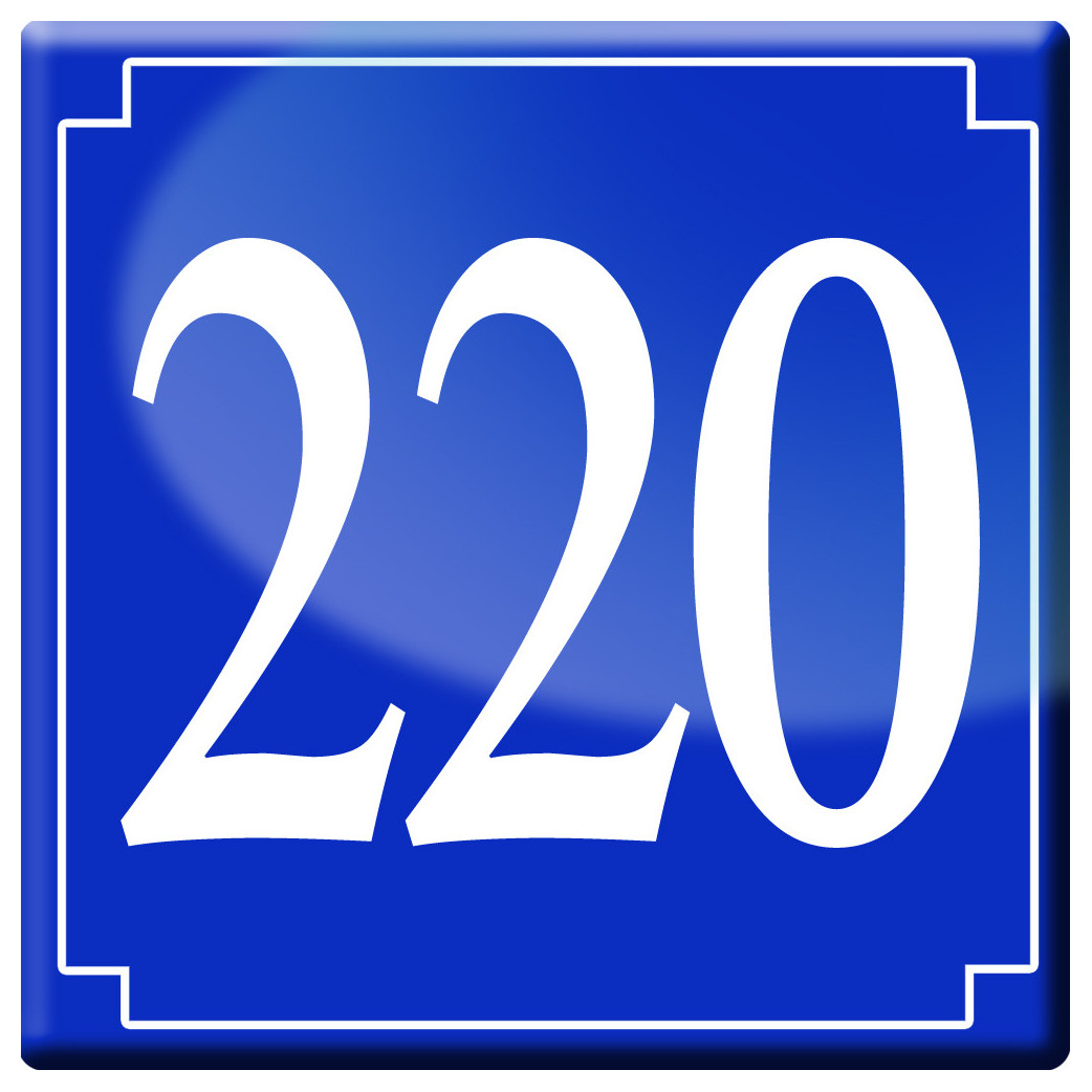 numéroderue220 - classique 10x10cm - Sticker/autocollant