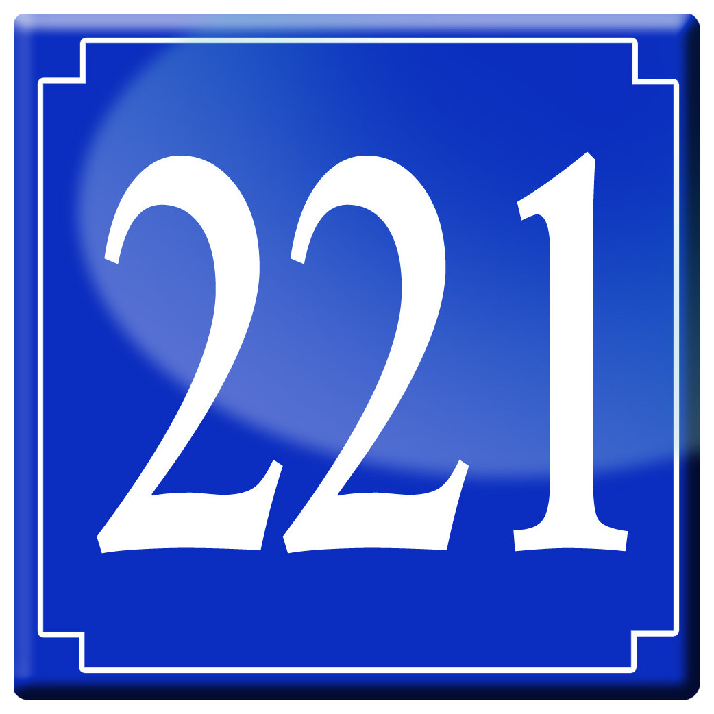 numéroderue221 - classique 10x10cm - Sticker/autocollant