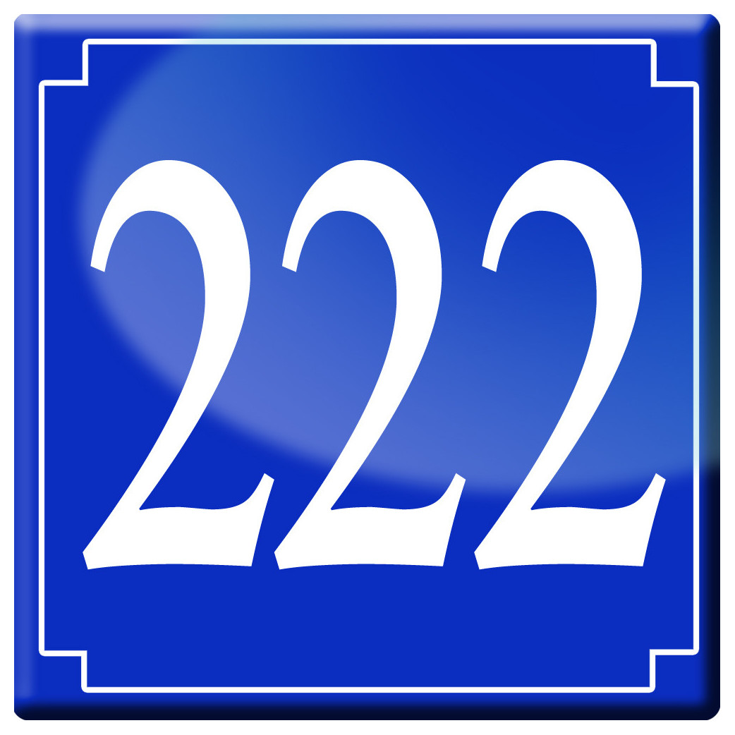 numéroderue222 - classique 10x10cm - Sticker/autocollant