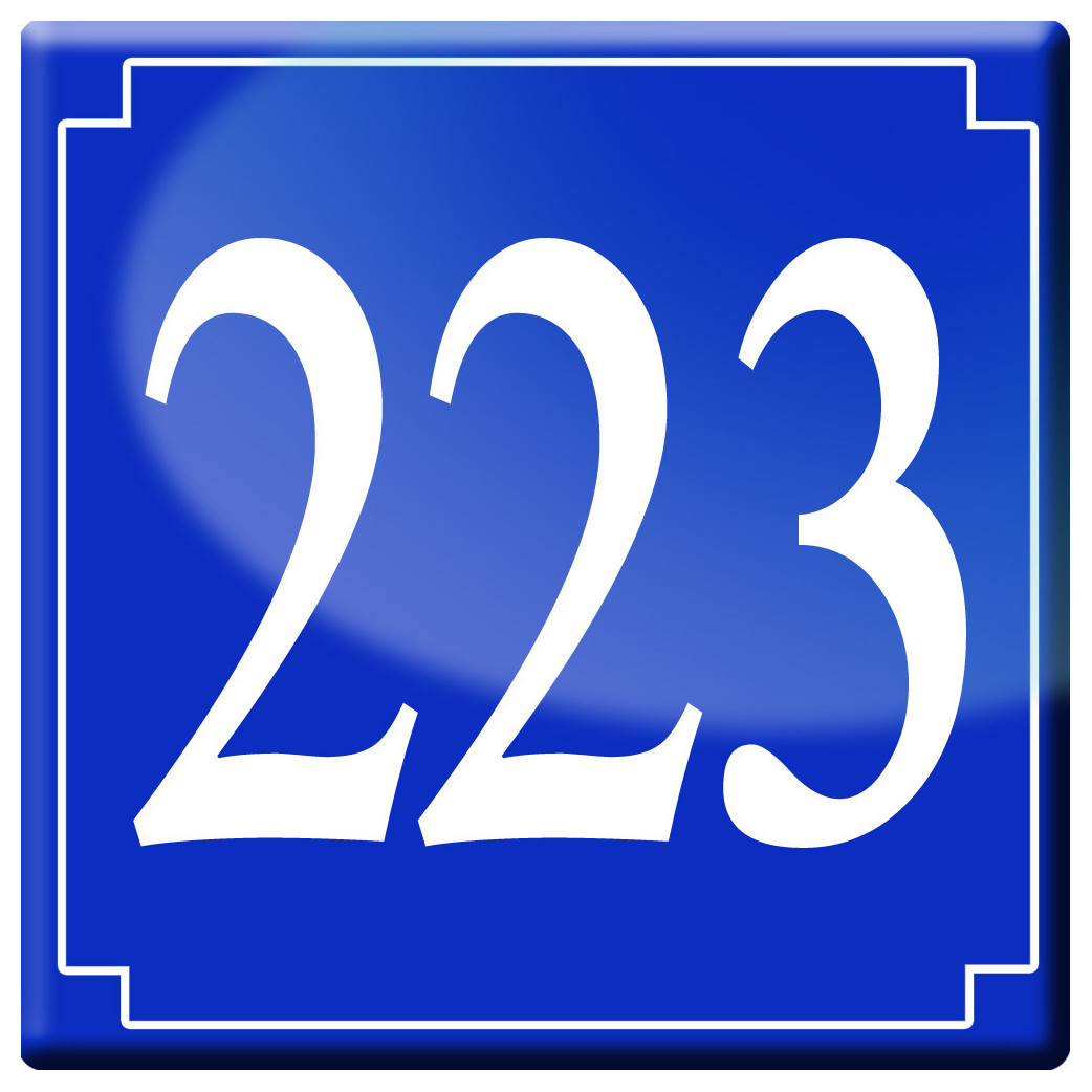 numéroderue223 - classique 10x10cm - Sticker/autocollant