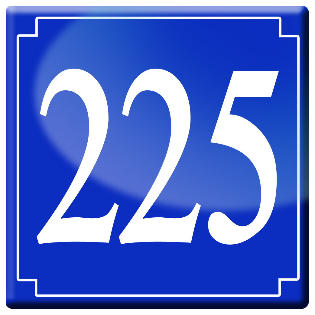 numéroderue225 - classique 10x10cm - Sticker/autocollant