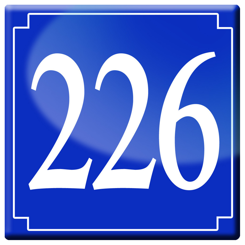 numéroderue226 - classique 10x10cm - Sticker/autocollant