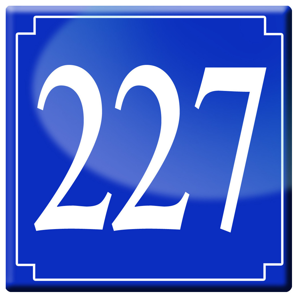 numéroderue227 - classique 10x10cm - Sticker/autocollant