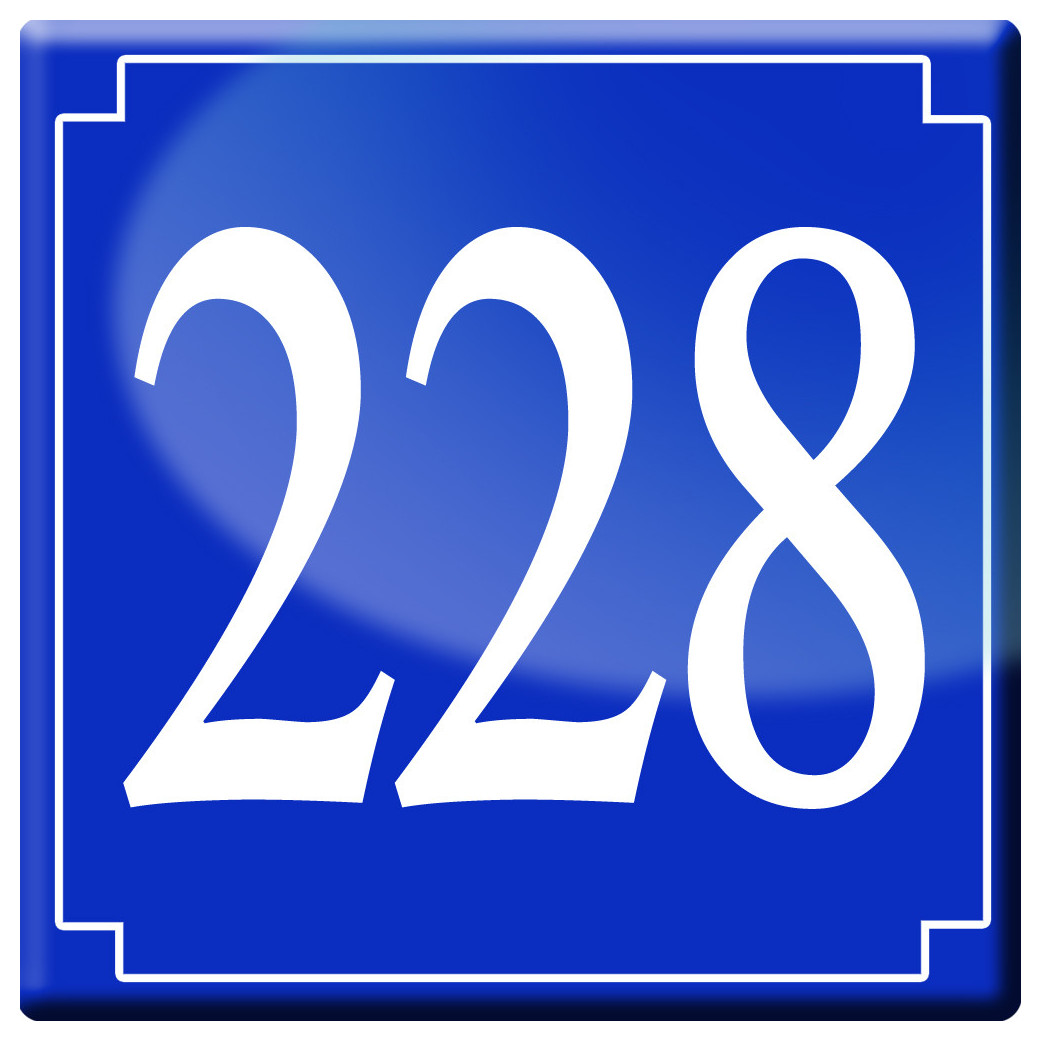 numéroderue228 - classique 10x10cm - Sticker/autocollant