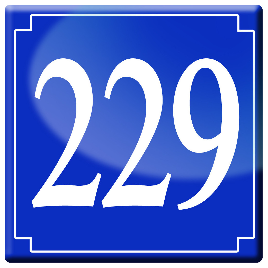 numéroderue229 - classique 10x10cm - Sticker/autocollant