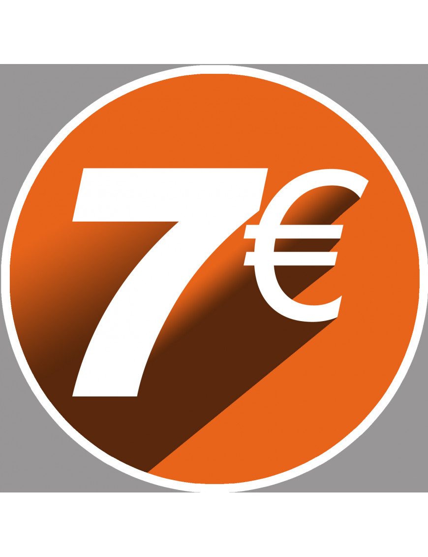 7 euros - 15cm - Sticker/autocollant