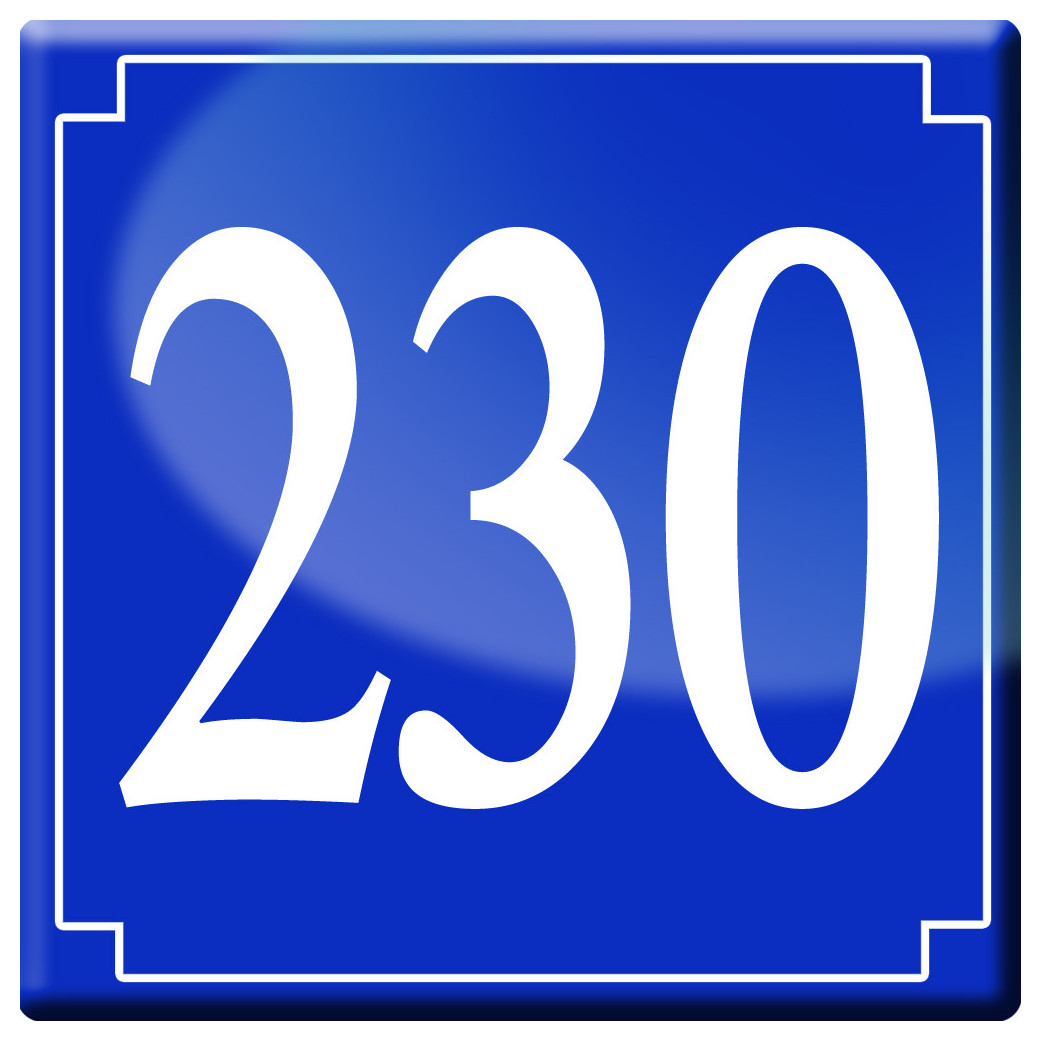 numéroderue230 - classique 10x10cm - Sticker/autocollant