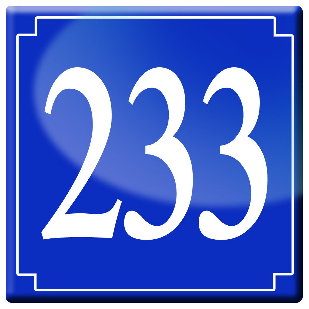 numéroderue233 - classique 10x10cm - Sticker/autocollant