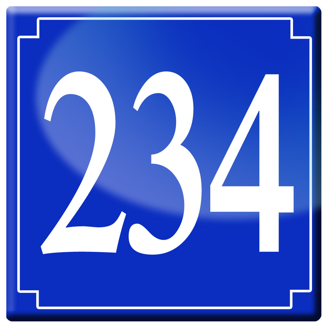 numéroderue234 - classique 10x10cm - Sticker/autocollant