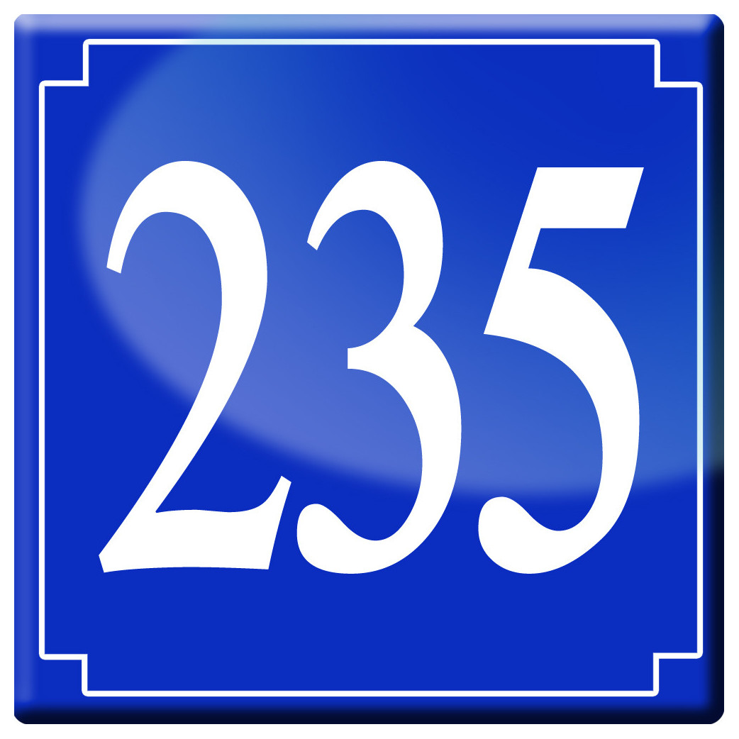 numéroderue235 - classique 10x10cm - Sticker/autocollant