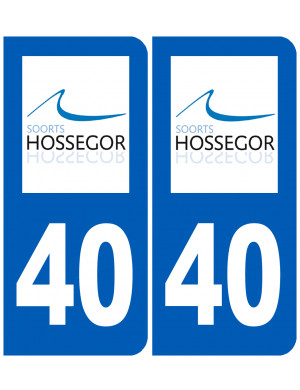 immatriculation 40 Soorts-Hossegor - Sticker/autocollant