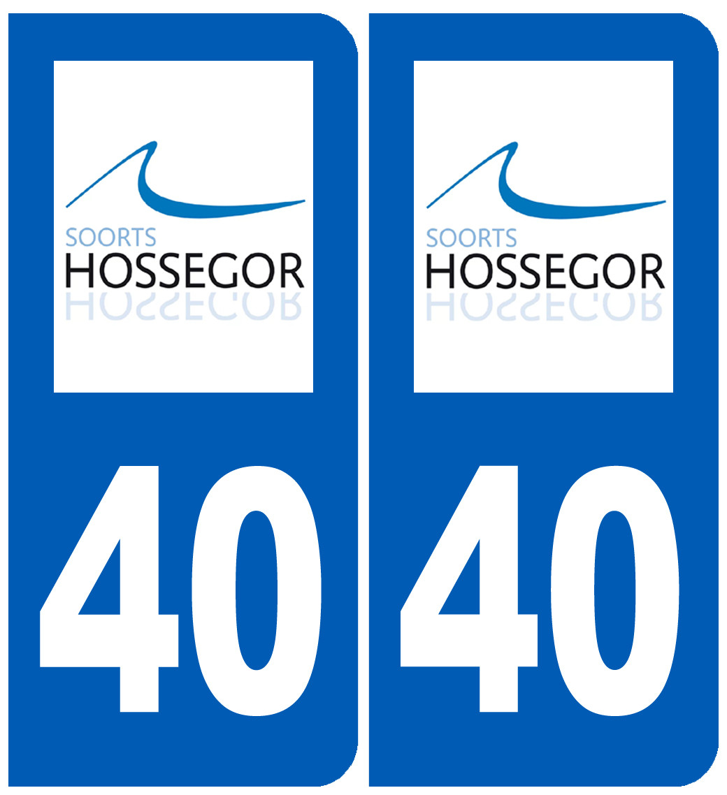 immatriculation 40 Soorts-Hossegor - Sticker/autocollant