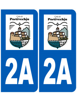 immatriculation 2A Porto-Vecchio - Sticker/autocollant