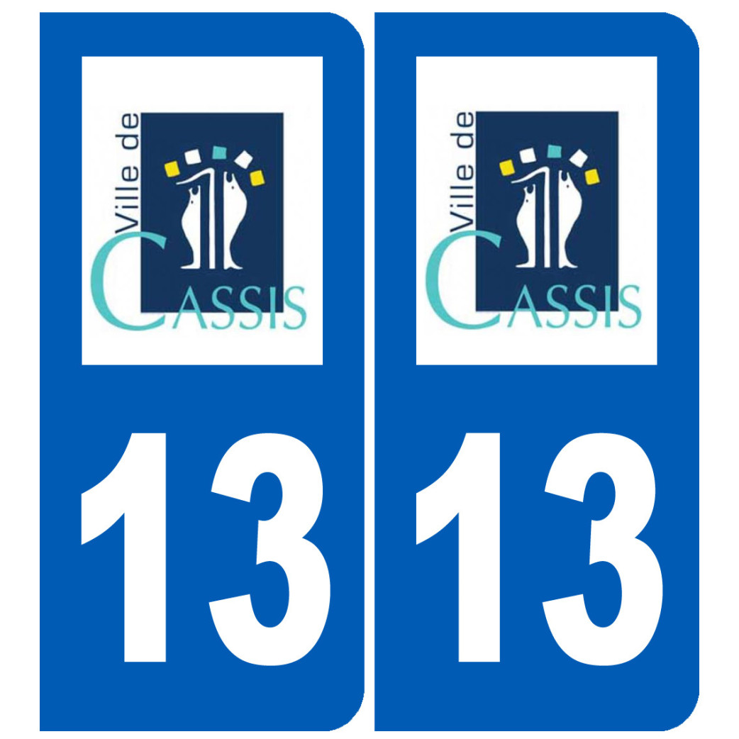 immatriculation 13 Cassis - Sticker/autocollant
