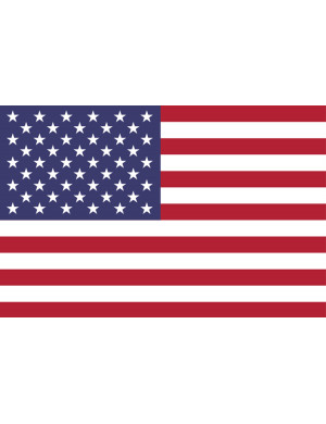 Drapeau États-Unis (19.5x13cm) - Sticker/autocollant