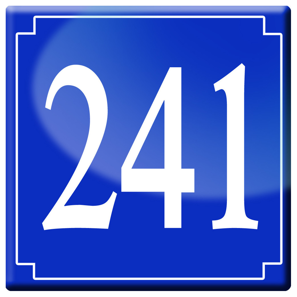 numéroderue241 - classique 10x10cm - Sticker/autocollant