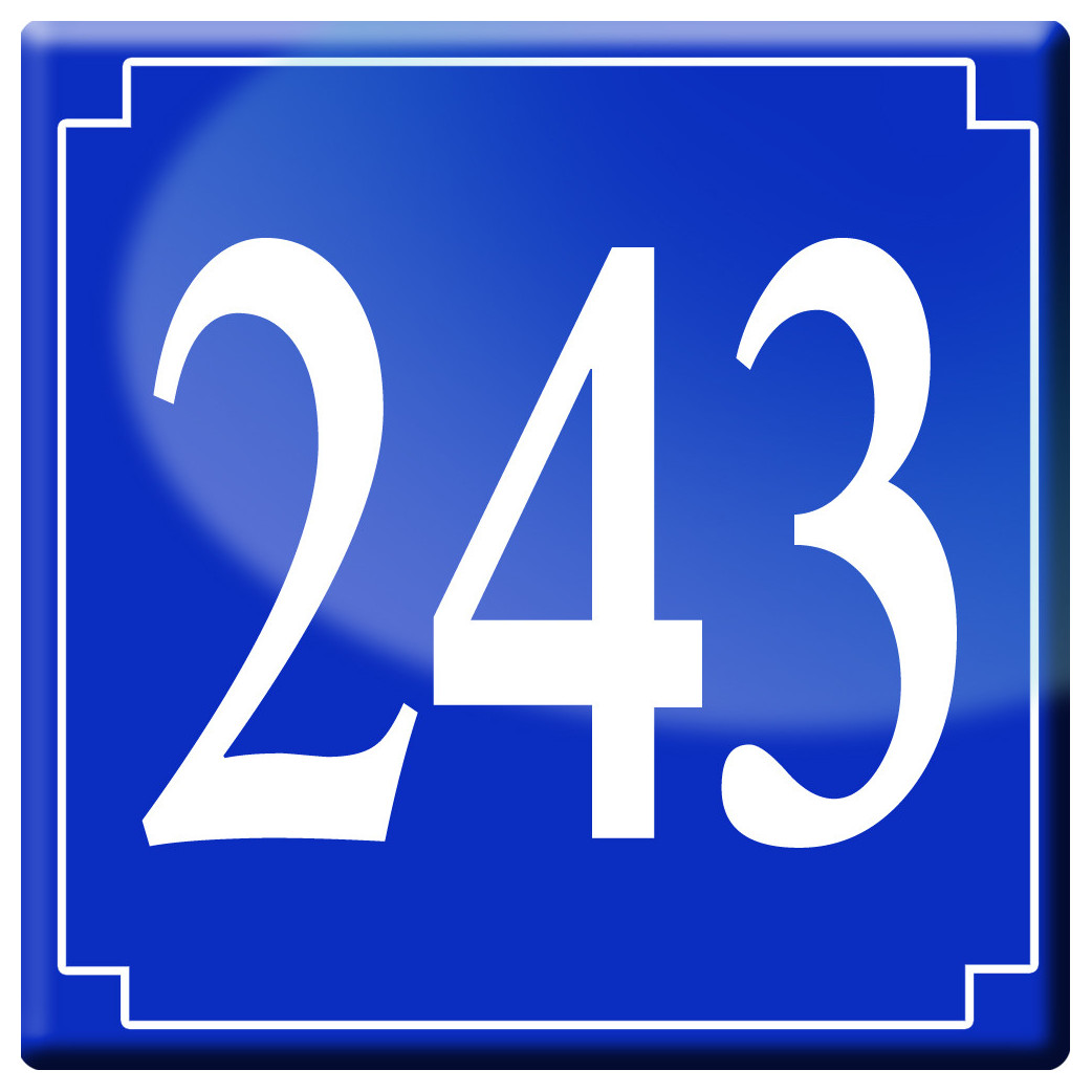 numéroderue243 - classique 10x10cm - Sticker/autocollant