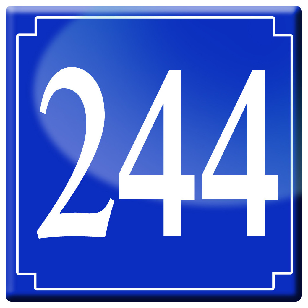 numéroderue244 - classique 10x10cm - Sticker/autocollant