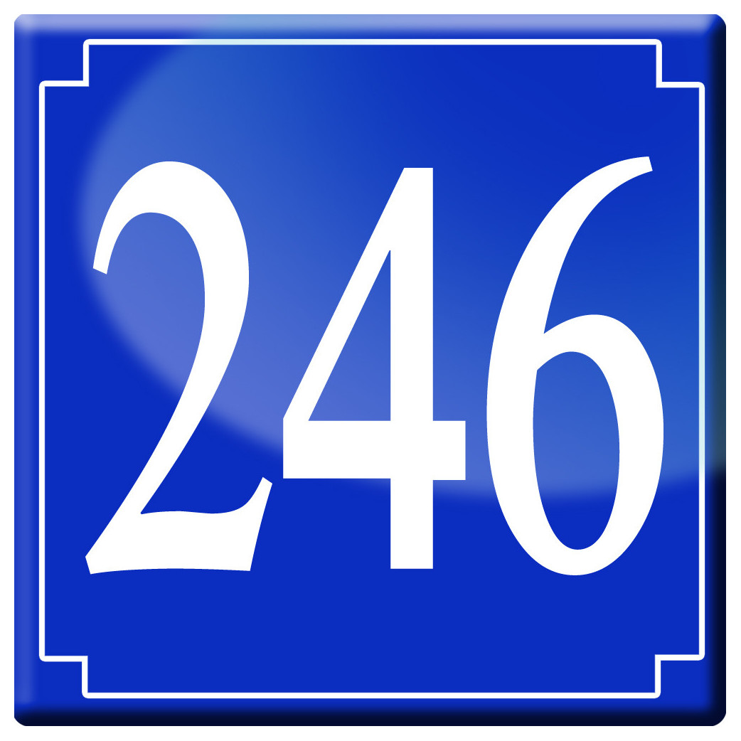 numéroderue246 - classique 10x10cm - Sticker/autocollant