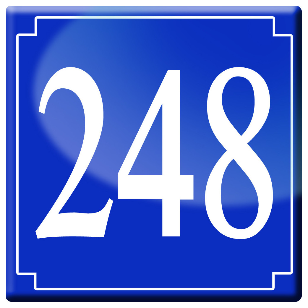 numéroderue248 - classique 10x10cm - Sticker/autocollant