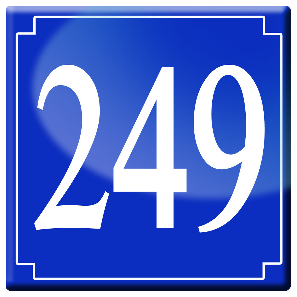 numéroderue249 - classique 10x10cm - Sticker/autocollant