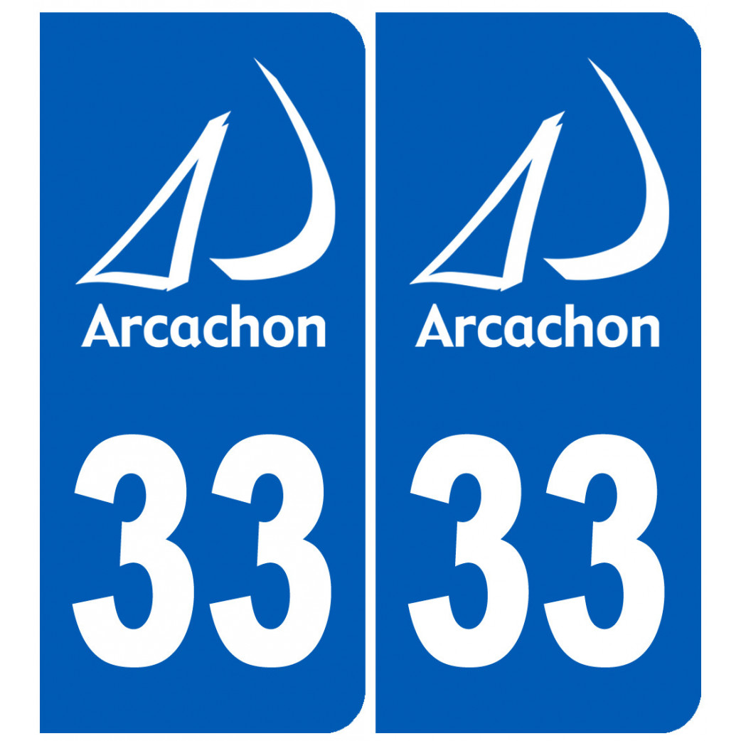 immatriculation Arcachon 33 - Sticker/autocollant