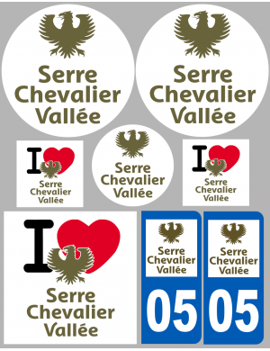 Serre-Chevalier 05 (8 autocollants variés) - Sticker/autocollant