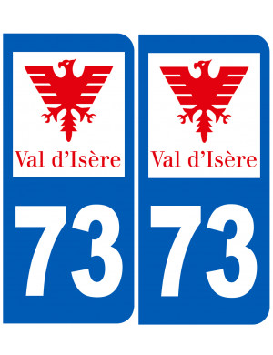 immatriculation 73 Val d’Isère 73 - Sticker/autocollant