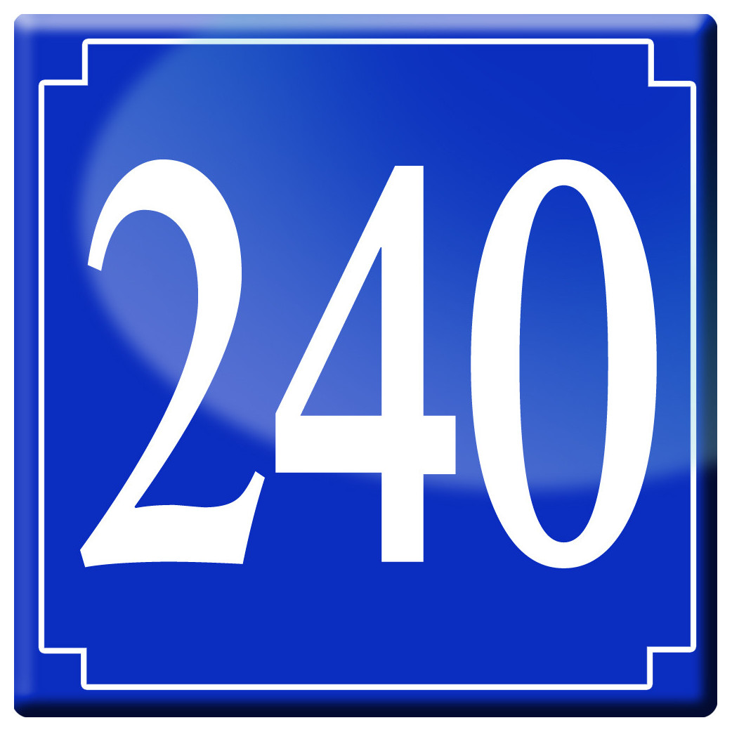 numéroderue240 - classique 10x10cm - Sticker/autocollant