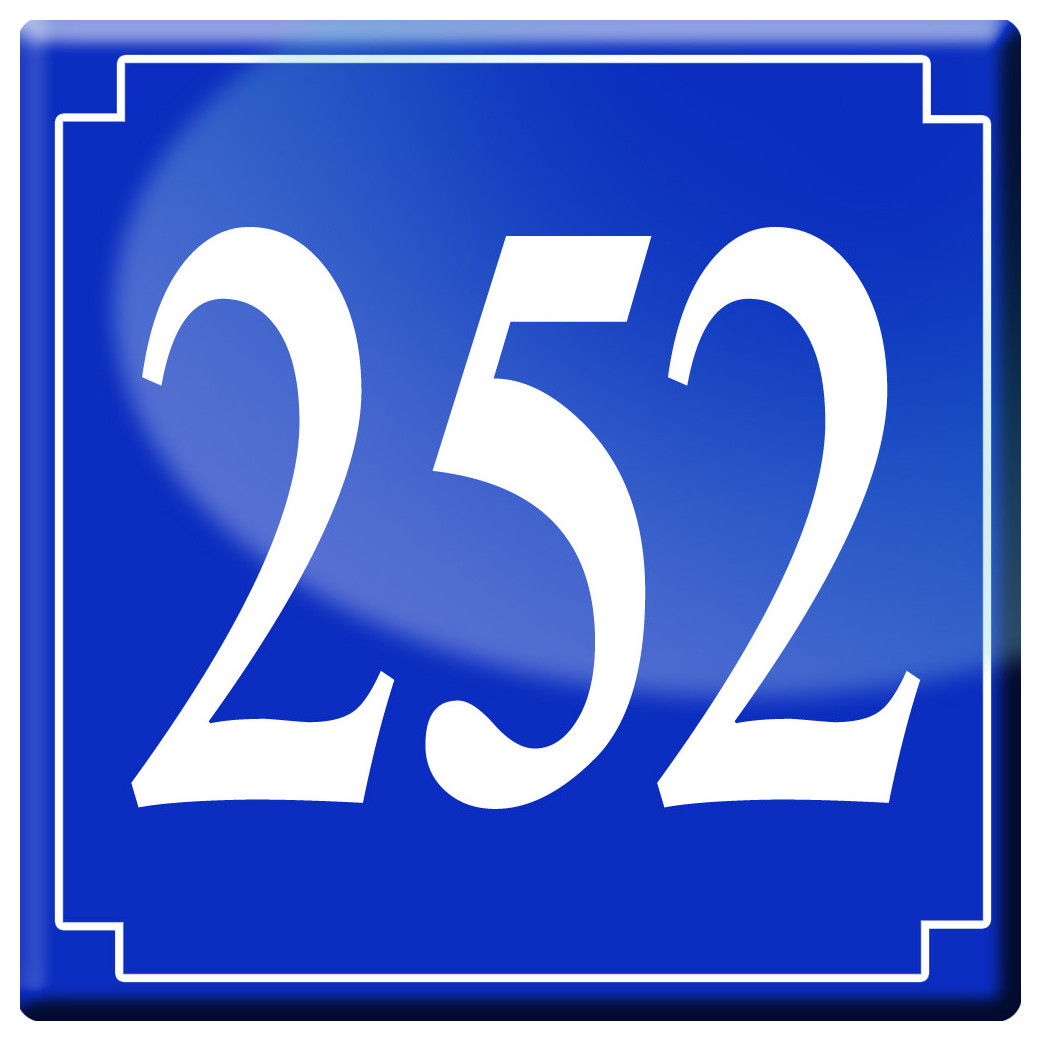 numéroderue252 - classique 10x10cm - Sticker/autocollant