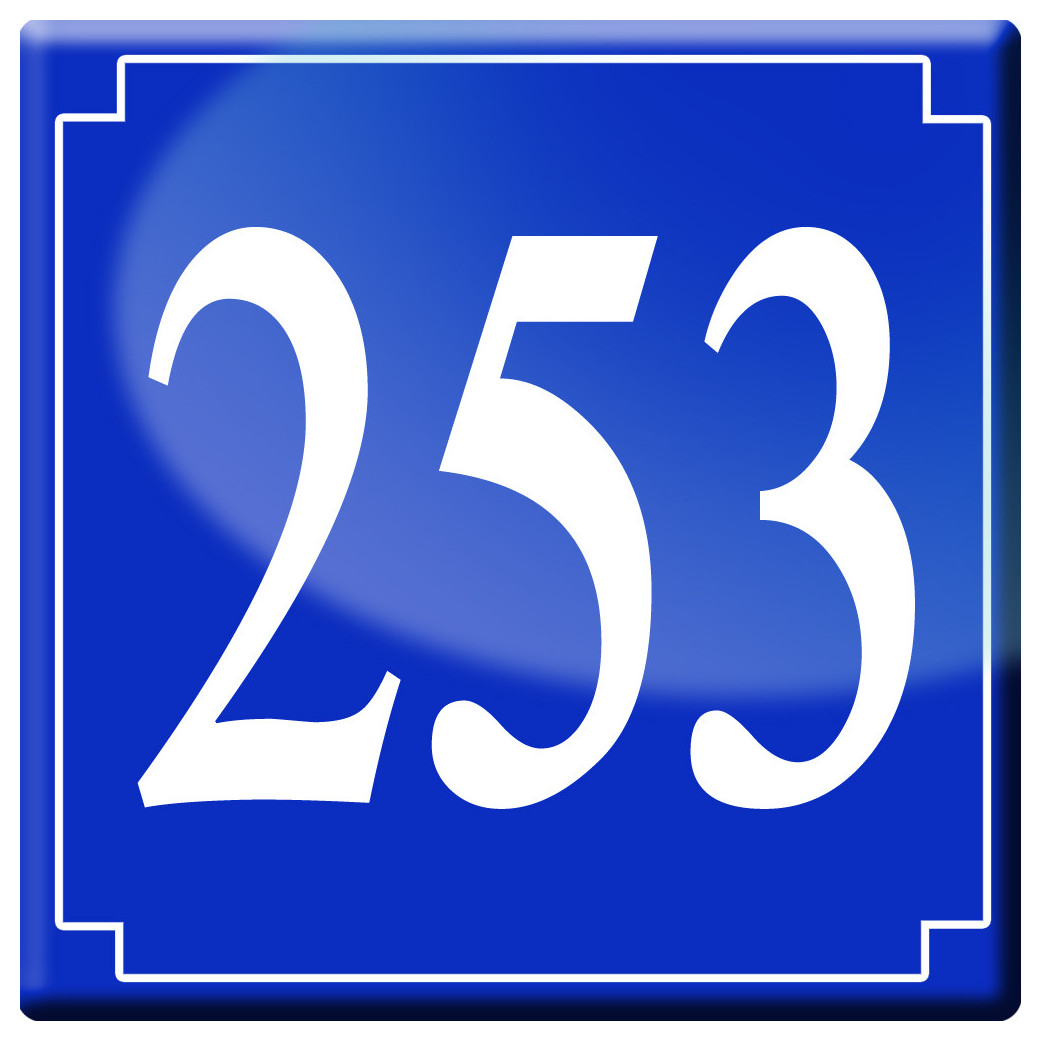 numéroderue253 - classique 10x10cm - Sticker/autocollant