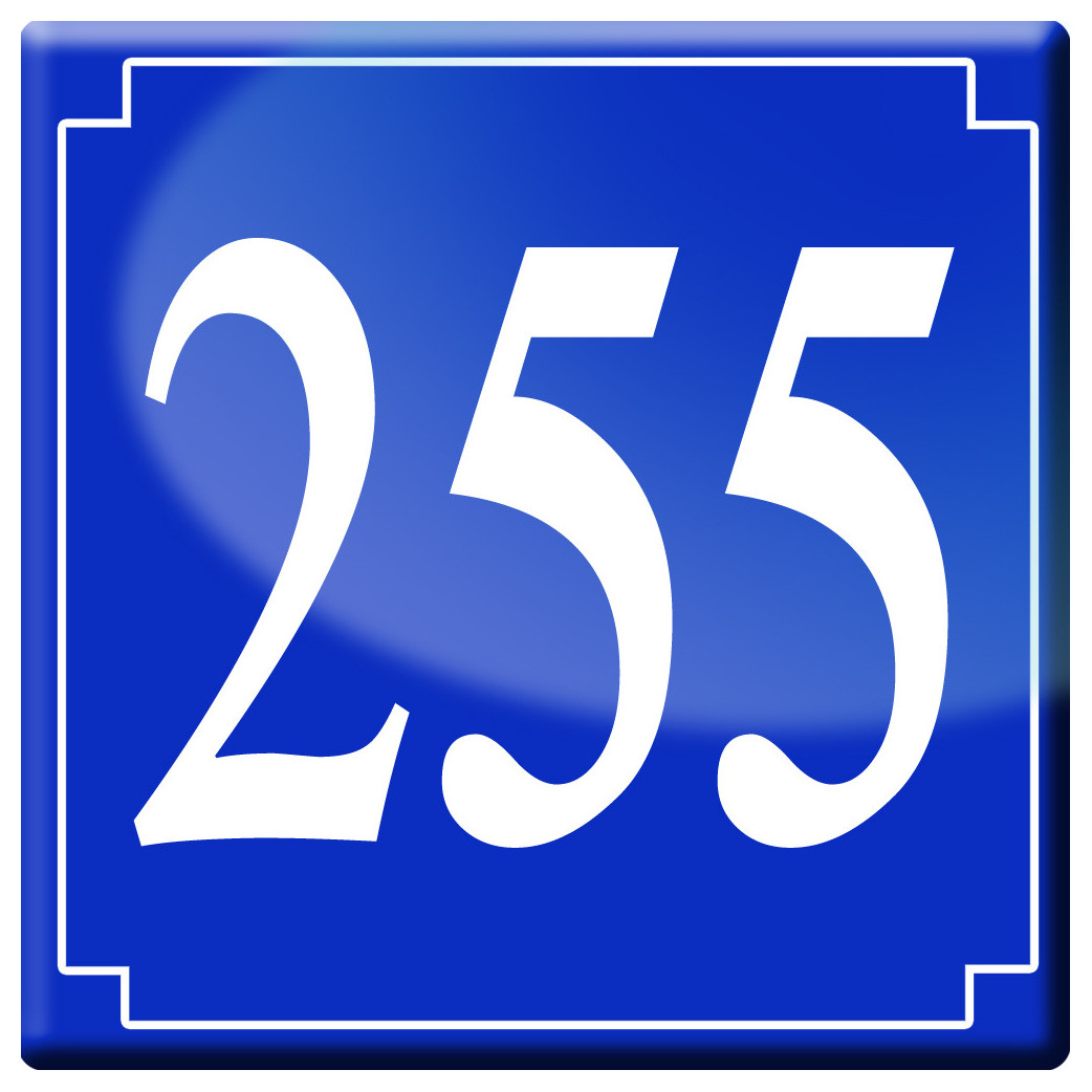 numéroderue255 - classique 10x10cm - Sticker/autocollant